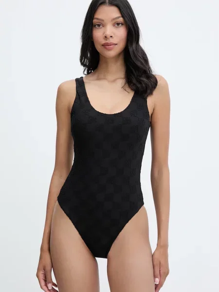 HUGO jednodílné plavky Terry mono_swimsuits černé