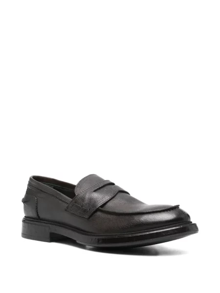 Pantofi loafer Fratelli Rennella din piele maro