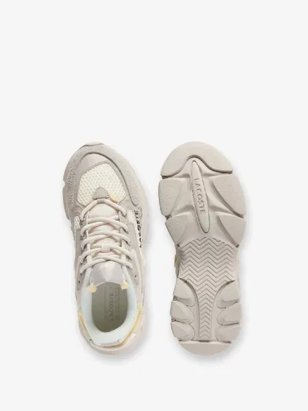 Кроссовки Lacoste бежевые