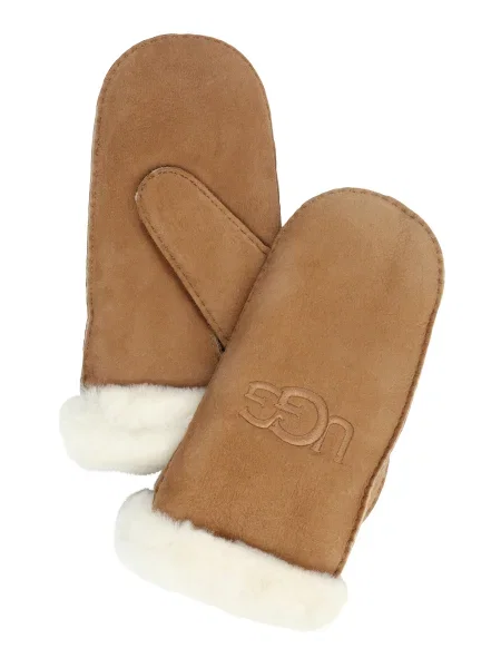 UGG Mănuși fără degete SHEARLING caramel maro