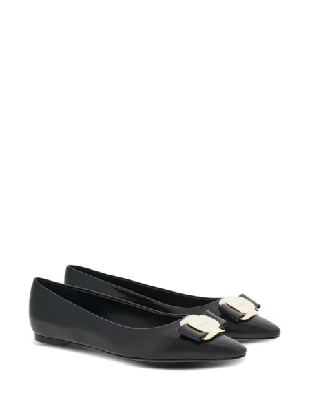 Μπαλαρίνες Ferragamo με φιόγκο μαύρο