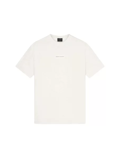 Armani Exchange Koszulki Mężczyzna L T-shirt Slim Fit beżowy