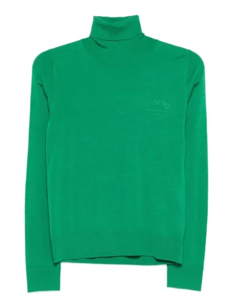 Heláncă Iceberg cu broderie verde