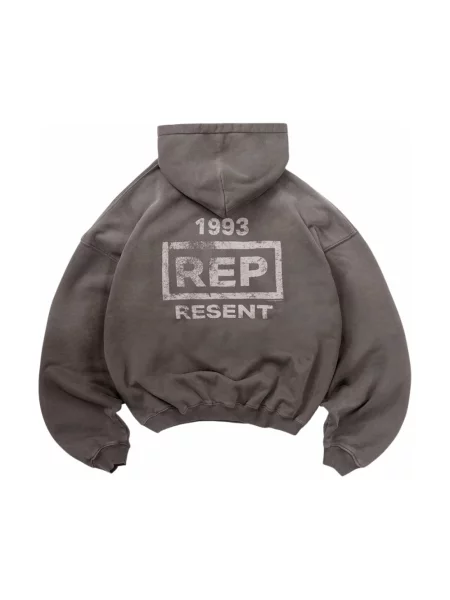Bluza z kapturem Represent szara