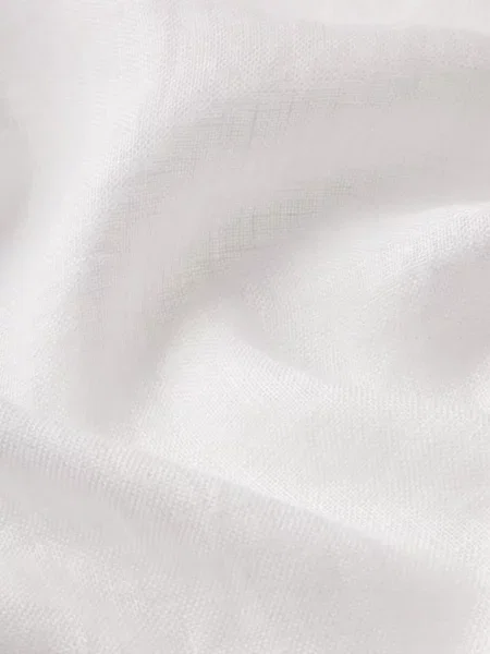Top Frame de in cu decolteu în V alb
