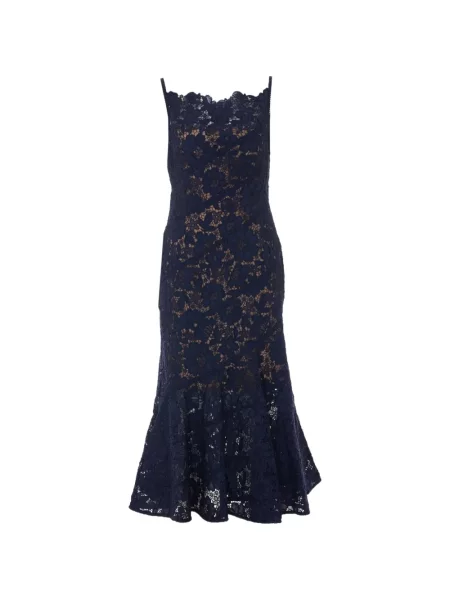 Rochie midi Self-portrait albastru