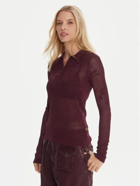 G-Star Raw Блузка Pointelle бордовий