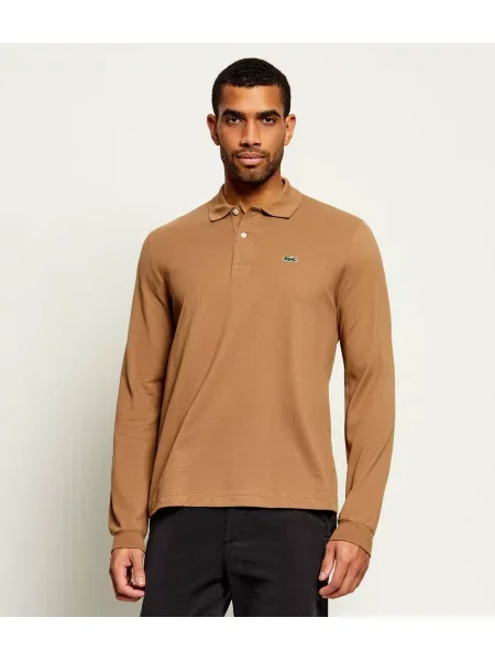 Tricou polo Lacoste clasic bej