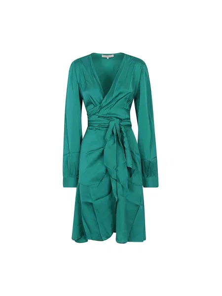 Sukienka midi Silk95five do kolan zielona