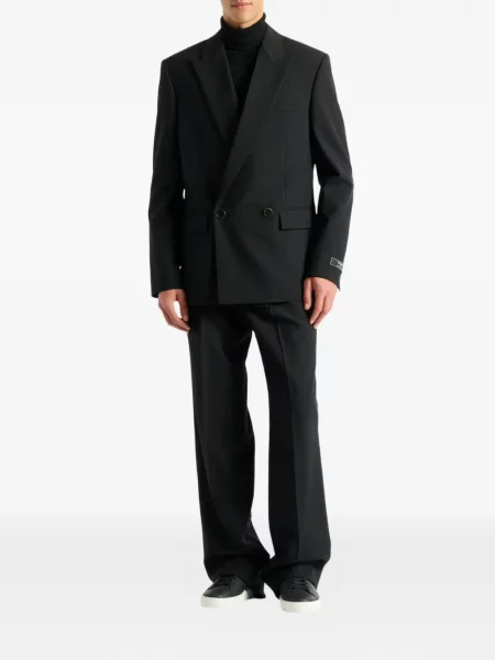 Geacă Balmain de lână negru