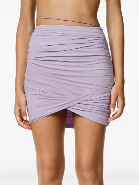 Fusta mini Amazuìn drapată violet