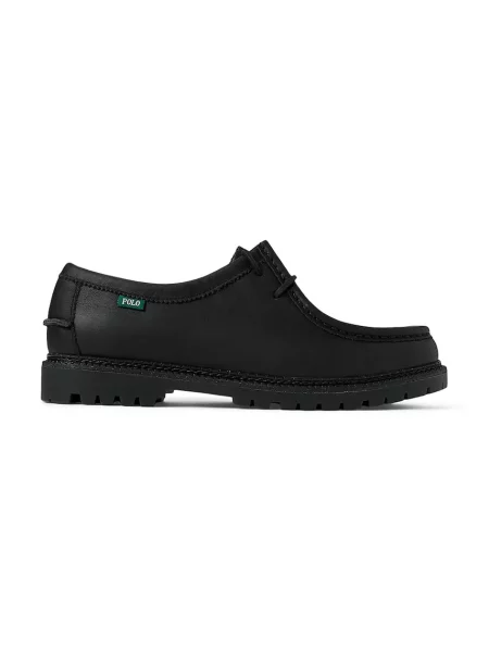 Polo Ralph Lauren pantofi de piele Jett Apron negru