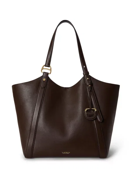Geantă shopper Lauren Ralph Lauren din piele maro