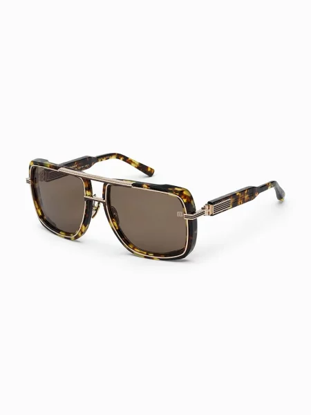 Balmain ochelari de soare SOLDIER auriu maro