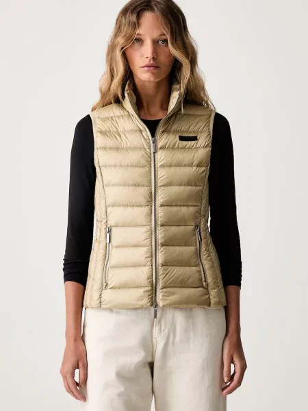 Armani Exchange vestă pentru femei bej