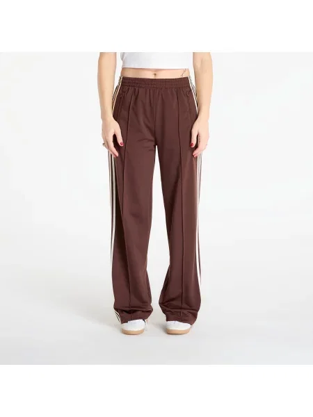 Spodnie dresowe adidas Fb Loose Track Pants Auburn/ Crew White M brązowe