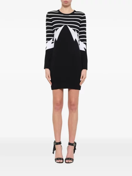 Rochie mini Neil Barrett tricotate negru