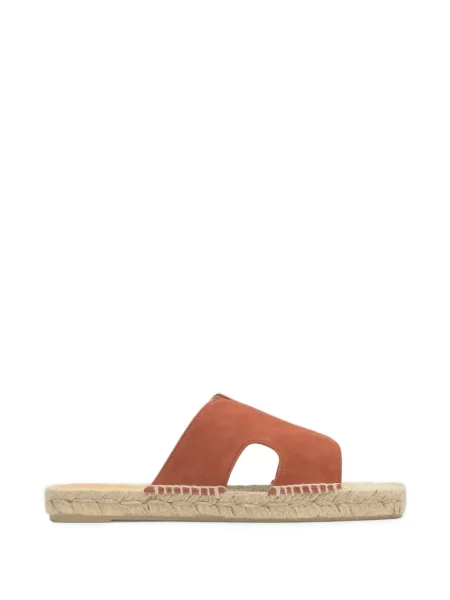 Espadrile Castañer od brušene kože narančasta