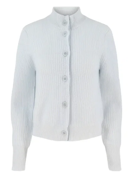 Cardigan Kinross Cashmere din cașmir albastru