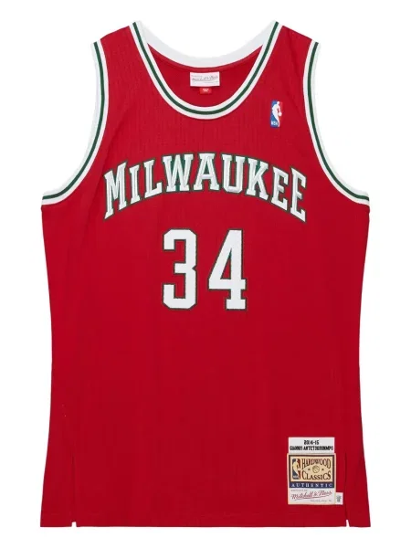Cămașă Mitchell & Ness din jerseu roșu