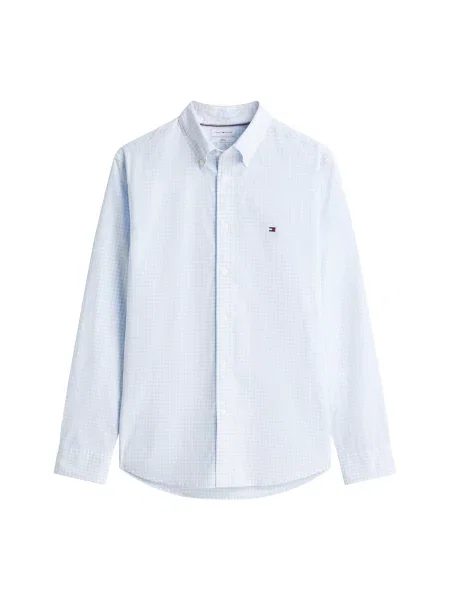 TOMMY HILFIGER Košeľa FLEX svetlomodrá biela