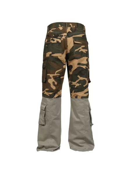 Cargo hlače Jun/nakayama s printom s camo uzorkom zelena
