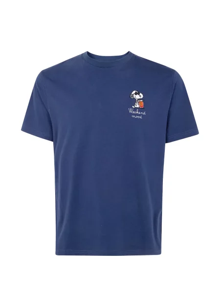 Tricou Mc2 Saint Barth cu broderie albastru