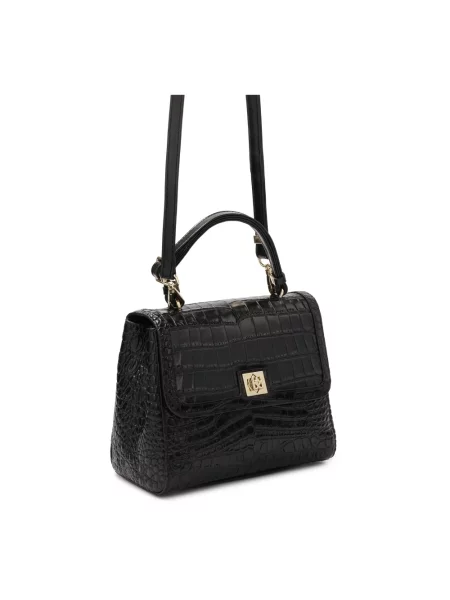 Torebka Kazar skórzana czarna