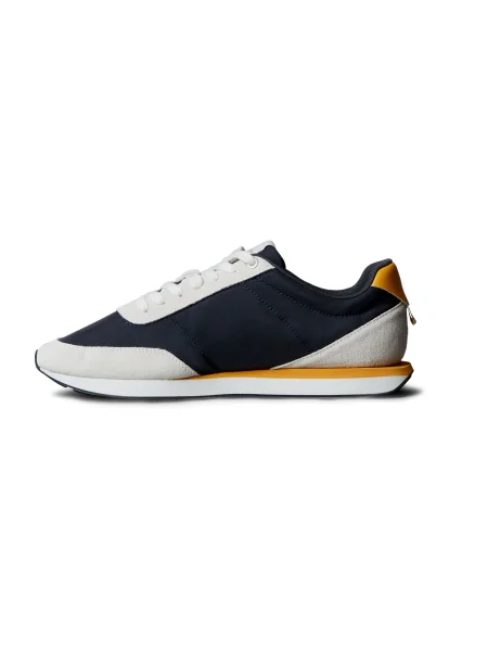 Férfi cipők Calvin Klein Retro Runner Ess Mix Mat vaporous white/casual bluee/cooling. Méret: 40 EU fehér