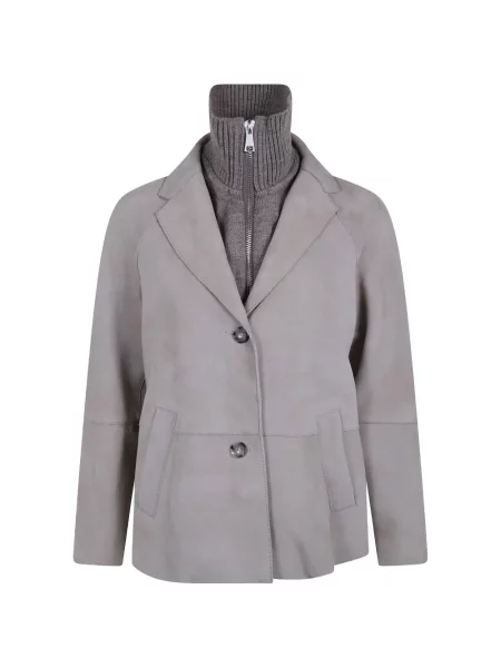 Geacă The Jackie Leathers din piele de căprioară