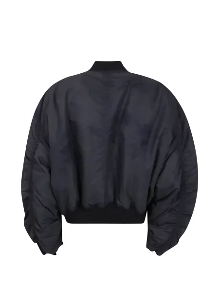 Decupat geacă bomber Rick Owens cu volane gri