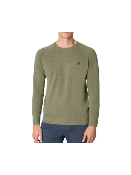 Sweter U.s Polo Assn. wełniany zielony