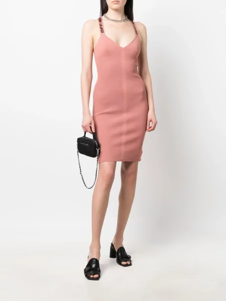 Kostiumas dirželis mini mini suknelė Off-white balta