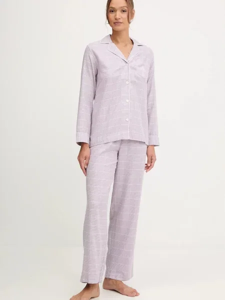 Пижама Lauren Ralph Lauren дамска лилаво виолетово