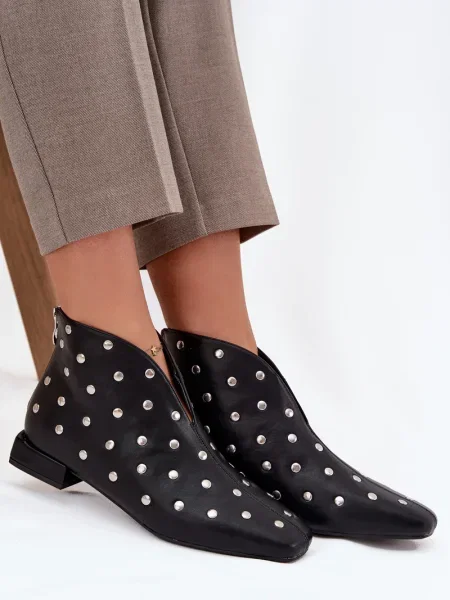 Боти Boto с тънък ток черно