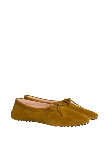 Pantofi loafer Alberta Ferretti cu funde galben