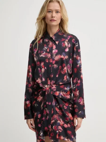 A.L.C. sukienka jedwabna Mia czarna