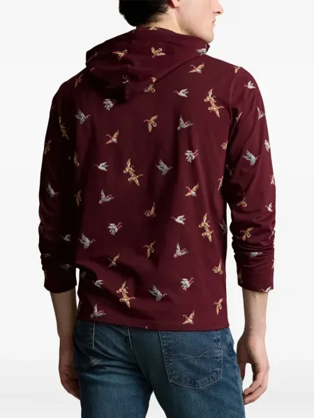 Boxeri Polo Ralph Lauren plisat cu broderie din piele gri