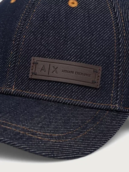 Armani Exchange șapcă pentru bărbați din denim