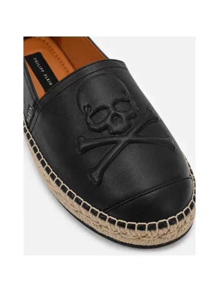 Espadryle Philipp Plein skórzane czarne