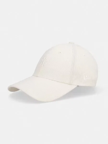 New Era baseball kapa rebrasti žamet MINI CORD NYY bež
