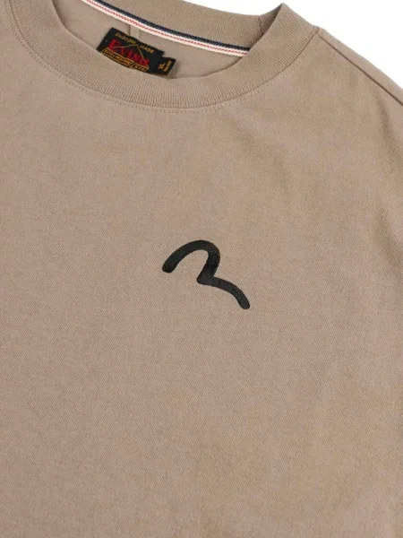 Tricou Evisu cu broderie maro
