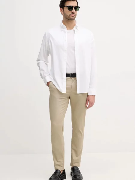 Tommy Hilfiger koszula regular z kołnierzykiem button-down biały