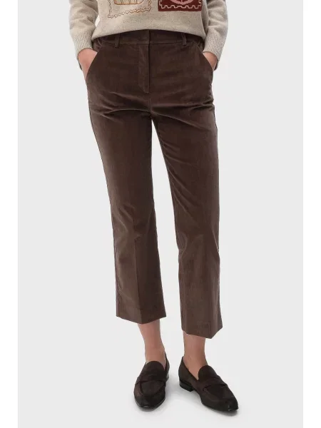 Штани Weekend Max Mara коричневі