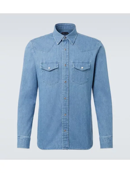 Риза Tom Ford синьо