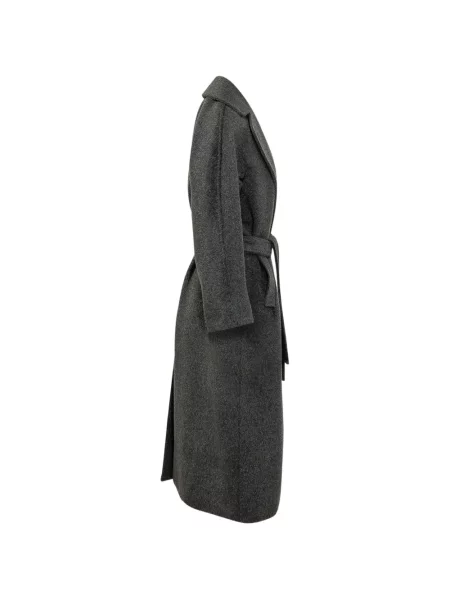 Cu centură palton Weekend Max Mara gri