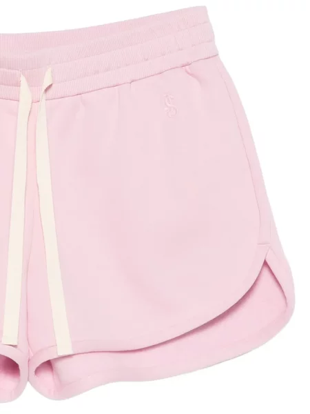 Húzózsinór rövidnadrág Jil Sander rózsaszín
