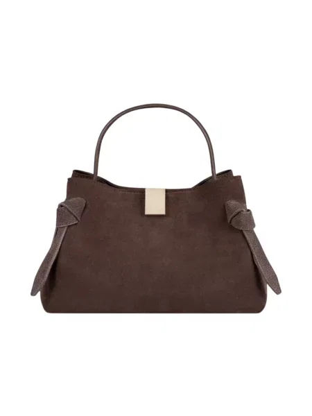 Yuzefi torebka crossbody zamszowa GYOZA MINI brązowa