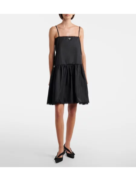 Rochie Prada din dantelă negru