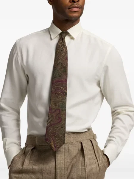 Фланелена риза Ralph Lauren Purple Label виолетово